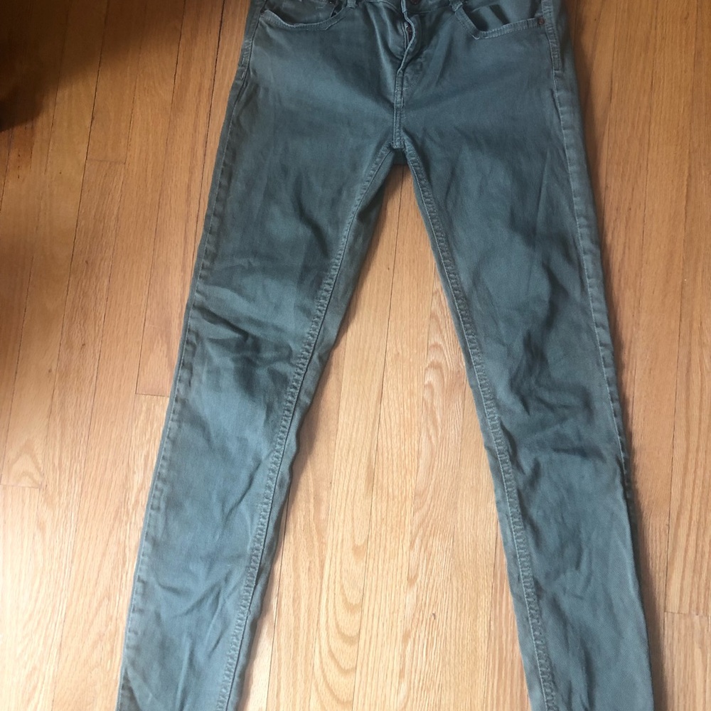 Zara khaki  Jeans.  Size 4